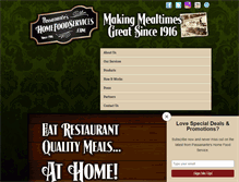 Tablet Screenshot of homefoodservices.com